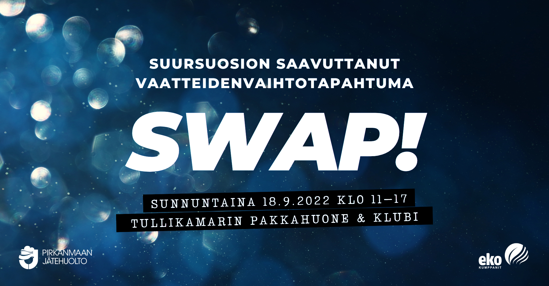 SWAP!-vaatteidenvaihtotapahtuma 18.9.2022