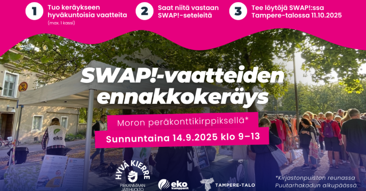 SWAP! -vaatteiden ennakkokeräys